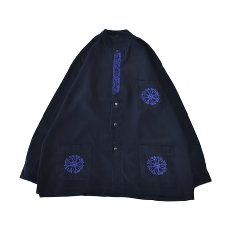 Embroidery Stand Collar L/S Shirt