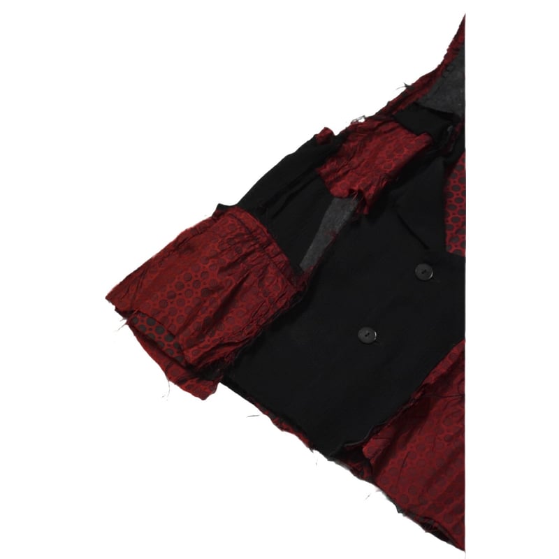 古着 リメイク shirt docking tailored vest 古着 リメイク shirt docking tailored vest