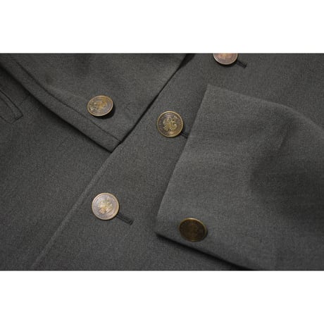 EURO Vintage Embroidery Tyrolean Jacket -Metal Coin Button-