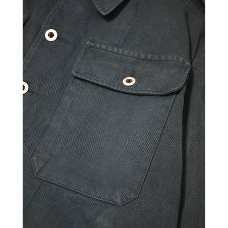 50s Swiss Military Denim Work Jacket -over dye-