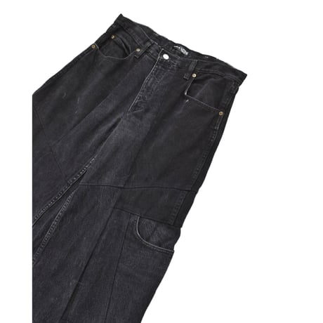 "Remake by VERS" Switching Flare Denim Pants