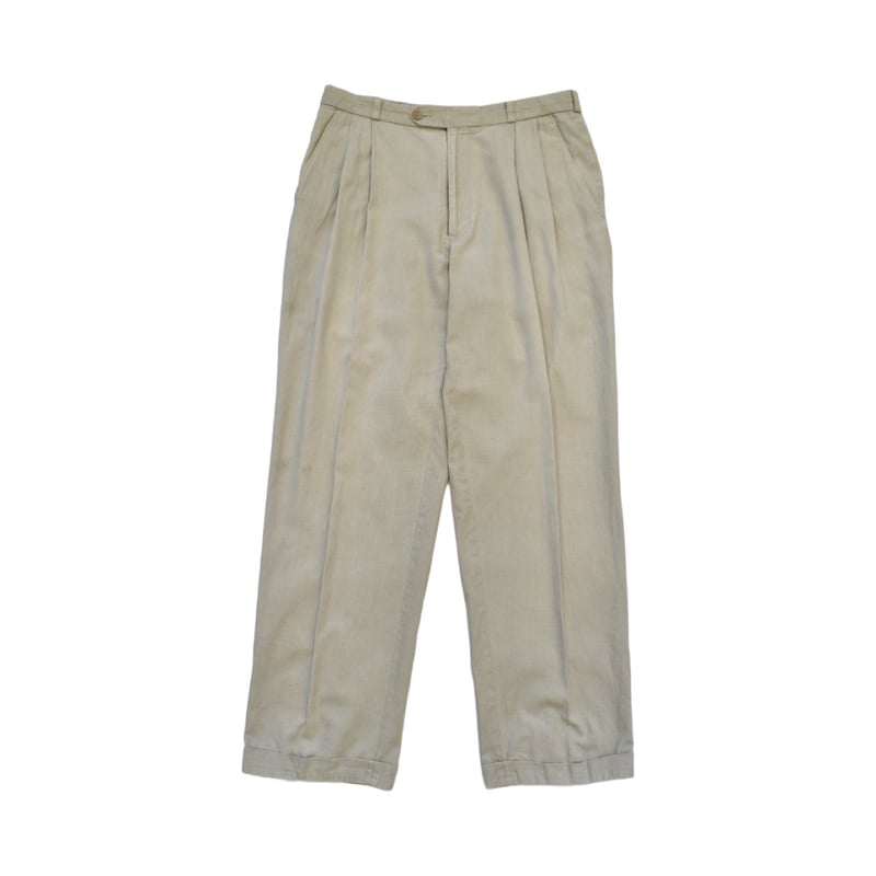 古着屋 Vintage Linen Two Tuck Slacks | 水戸 古着屋 VERS｜リメイ