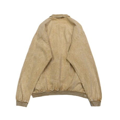 Chemical Wash Design Pullover L/S Shirt