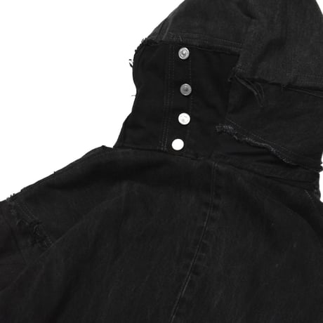 “Remake by VERS” Utility Denim Hoodie Jacket