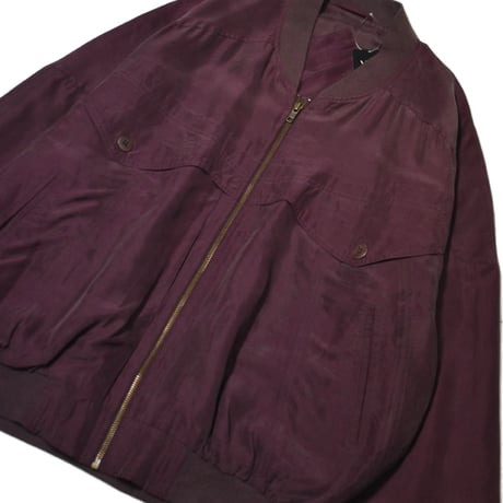 Vintage Silk Bomber Jacket