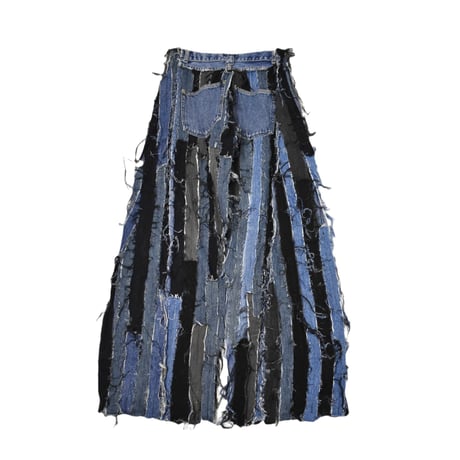 VERS Remake Fringe Docking Flare Denim