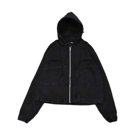 "Remake by VERS" Utility Denim Hoodie Jacket