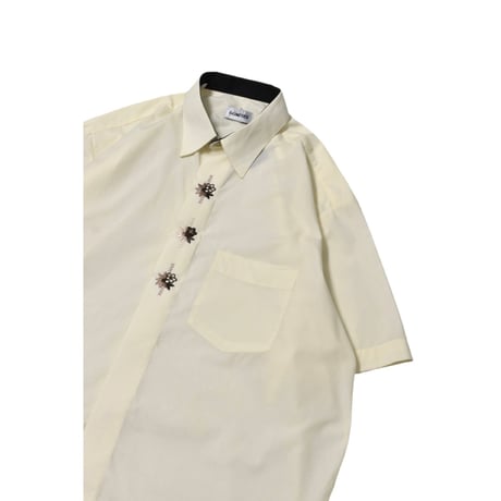 Embroidery Fly Front S/S Shirt