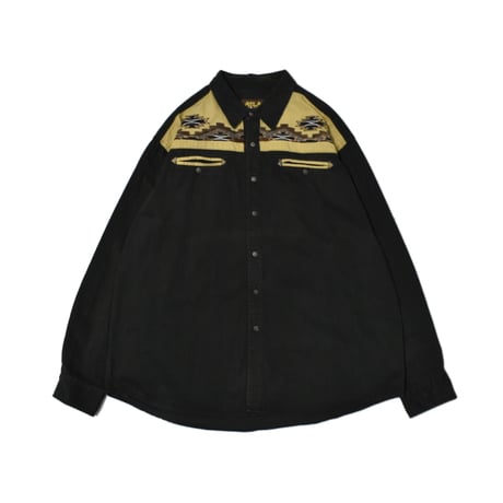 Native Pattern Embroidery Western Shirt