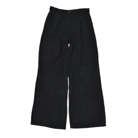 Black Linen Flare Pants