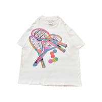 90s Vintage Abstract Tennis Racket T-Shirt