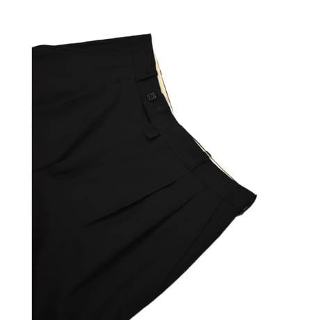Two Tuck Wide Tapered Slacks