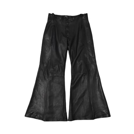 VERS Remake Real Leather Flare Pants