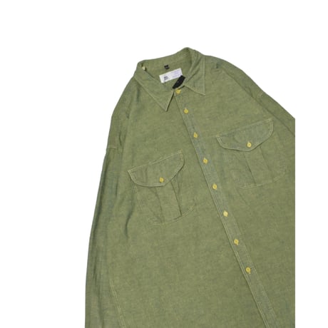 Vintage Olive Utility L/S Shirt