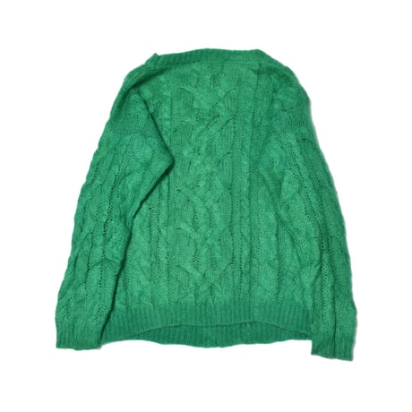 Vintage Mohair Cable Knit Sweater