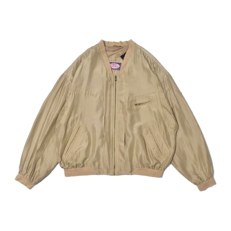 Vintage Silk Bomber Jacket