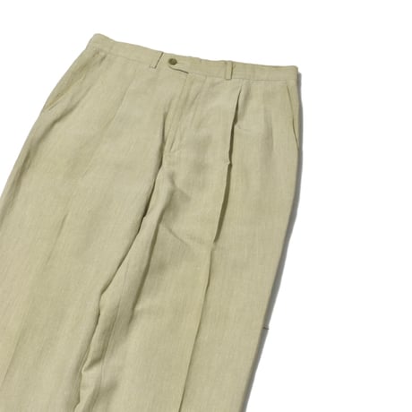 Vintage Single Tuck Linen Slacks