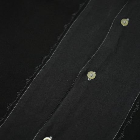 Embroidery Open Collar S/S Shirt