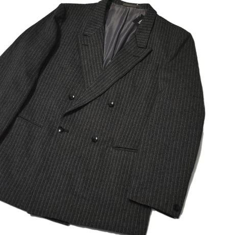EURO Vintage DDR Double Breasted Pinstripe Tailored Jacket