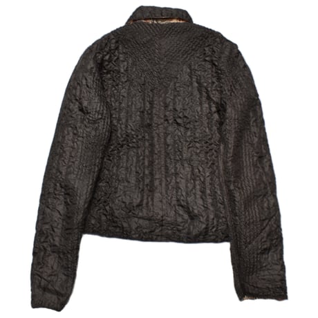 Popcorn Textured Zip Short Jacket