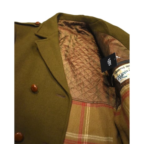 French Vintage Wool Double Breasted Coat