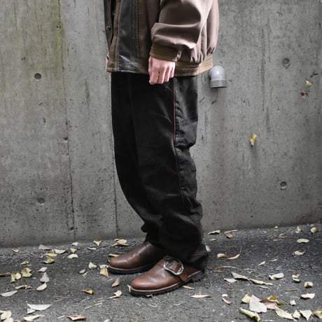 EURO Vintage Embroidery Tyrolean Real Suede Leather Pants