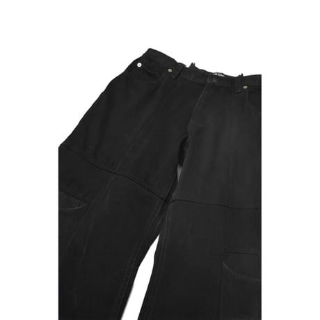 "Remake by VERS" Switching Flare Denim Pants