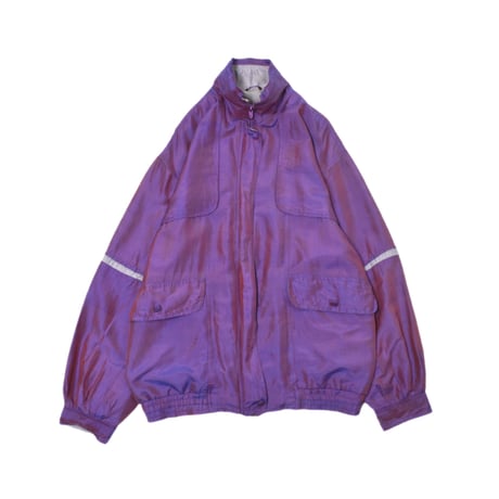 Vintage Silk Zip-up Jacket