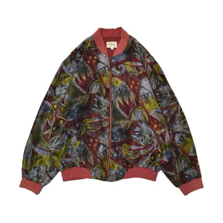 Vintage Silk Bomber Jacket