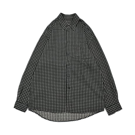 Monotone Micro Pattern Cotton Shirt