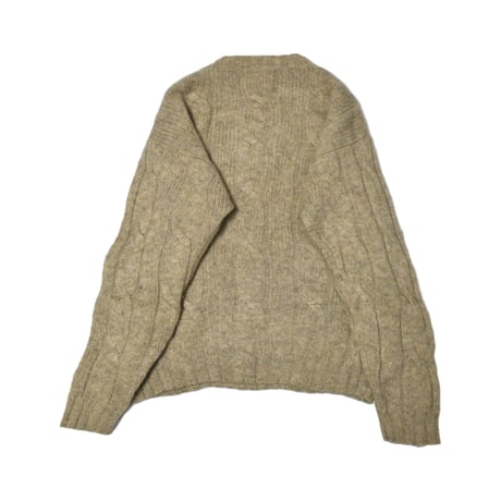 Shetland Pure New Wool Cable Knit Sweater