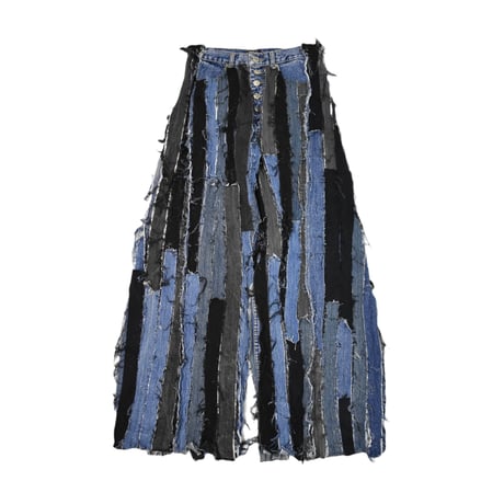 VERS Remake Fringe Docking Flare Denim