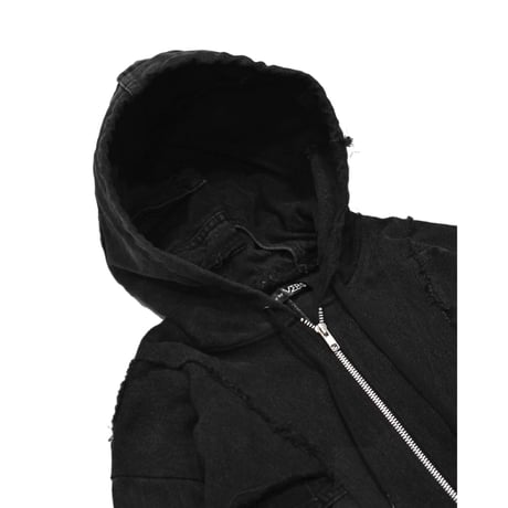 "Remake by VERS" Utility Denim Hoodie Jacket