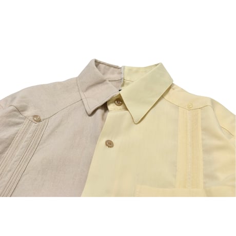 "Remake by VERS" Guayabera Switching S/S Shirt