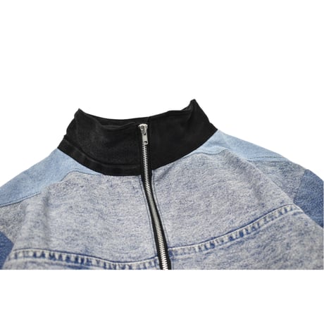 VERS Remake Short Length Denim Track Jacket