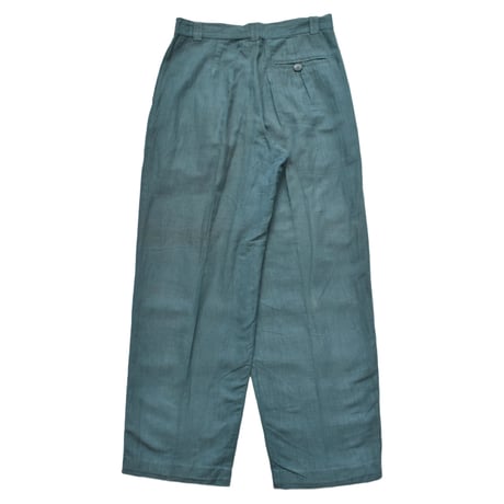 Vintage Two Tucks Linen Slacks