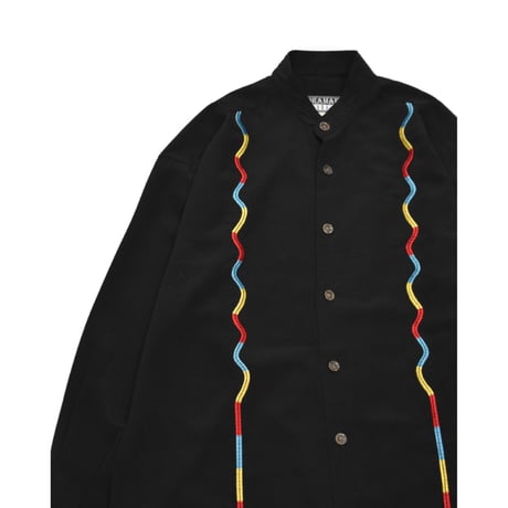 Embroidery Fly Front L/S Shirt