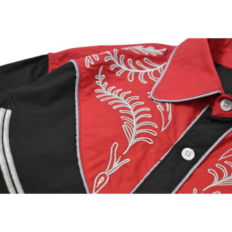"Remake by VERS" Embroidery Short Length Western L/S Shirt
