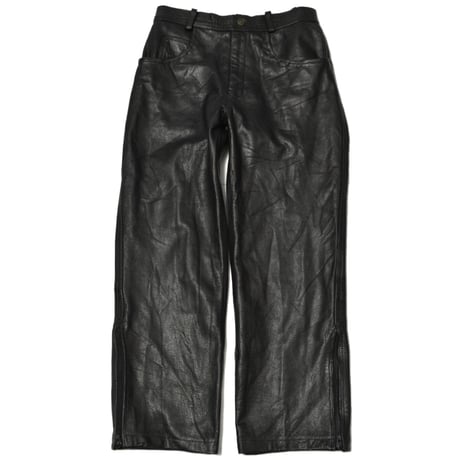 Vintage Leather Zip Pants