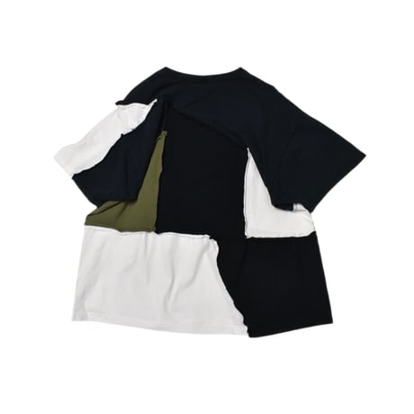 “Remake by VERS” Patchwork Accident Tee