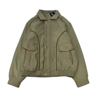 Khaki Utility Collar Jacket