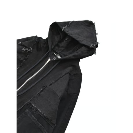 “Remake by VERS” Utility Denim Hoodie Jacket