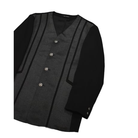 UK Vintage Panel Collarless Jacket