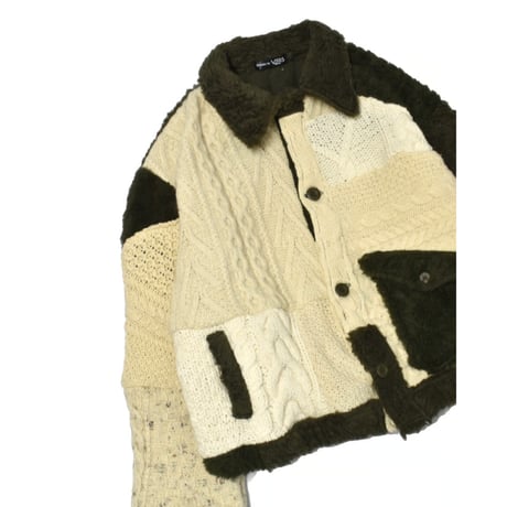 "Remake by VERS" Rebuild Knit Field Jacket