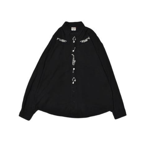 Vintage Fly Front Design L/S Shirt