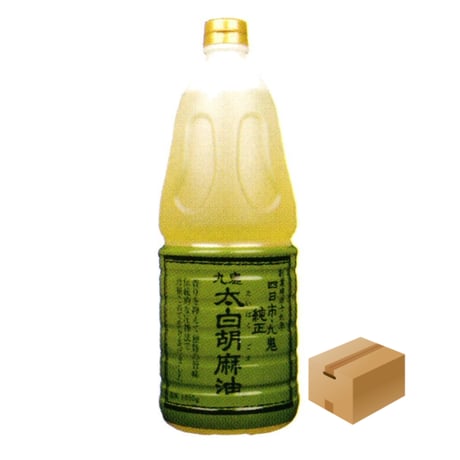 ※同梱発送不可【メーカーより直送】［794］九鬼太白純正胡麻油 1650g✕6入✕1箱 業務用