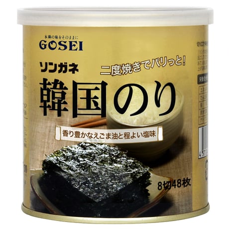 [18]  ソンガネ韓国のり(缶) 25g (8切48枚)✕12✕1箱【お取り寄せ品】