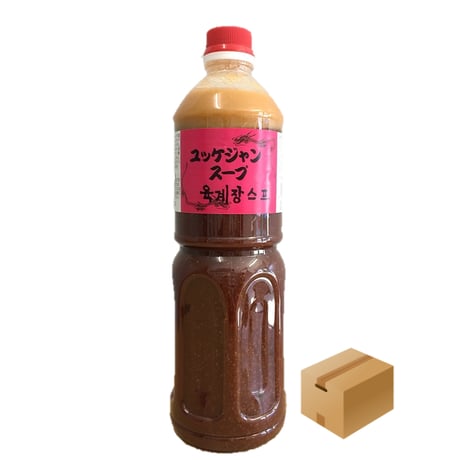 ※同梱発送不可 [10］【メーカーより直送】アオキ ユッケジャンスープ 1120g(1L)✕12入✕1箱　業務用　箱買い