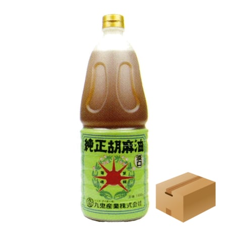 ※同梱発送不可【メーカーより直送】［168］星印純正胡麻油 淡口 1650g✕6入✕1箱