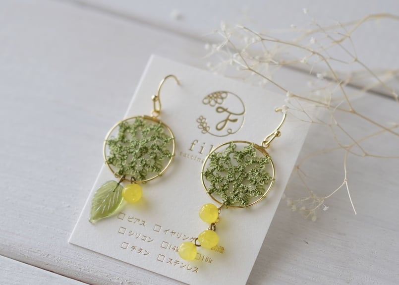 ♦︎数量限定♦︎春の詩《ミモザ》♦︎ピアス/イヤリング | filo